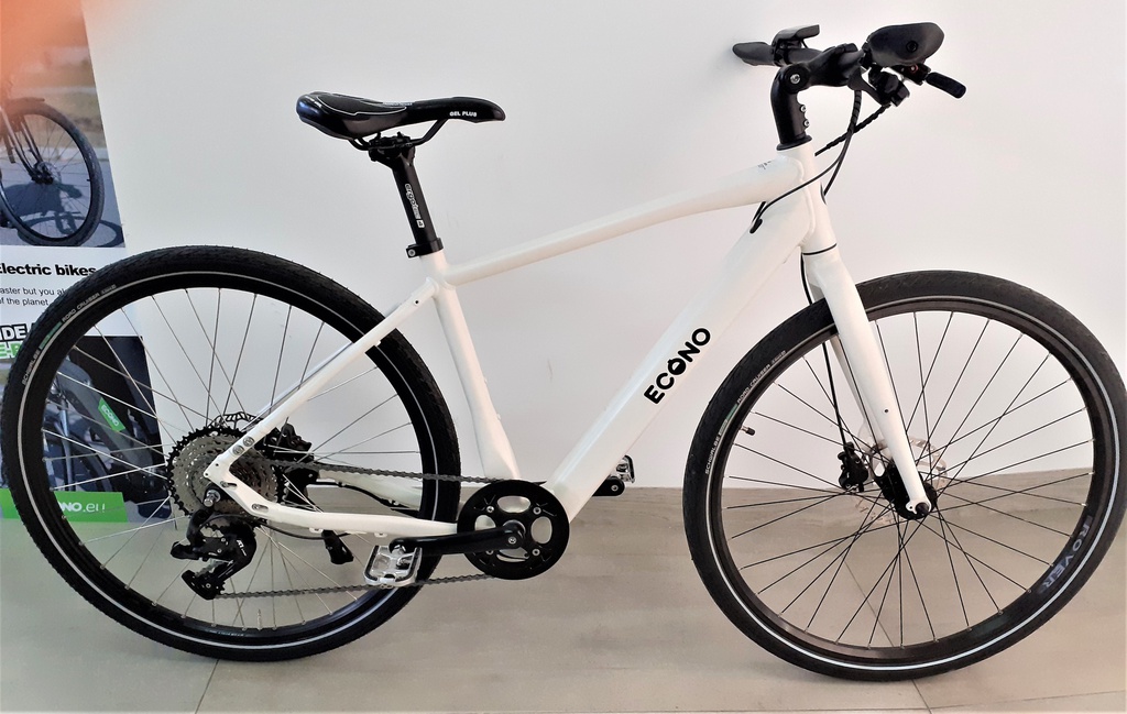 Električno kolo ECONO Hrt CITY 28'' R5 400 Wh belo R_TESTNO