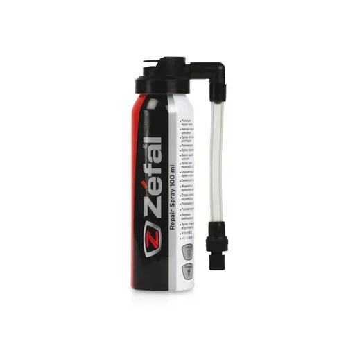 Zefal inner tube/tubeless repair spray with mounting strap
