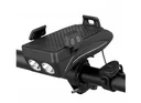 4 in 1 front light with a phone carrier, battery and horn Black