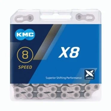 Chain 8s, 114L, KMC Z8 gray/black