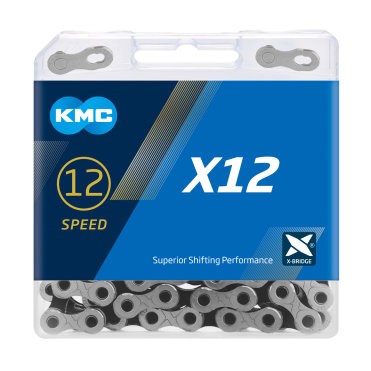Chain KMC X12 12 gears 126L silver/black