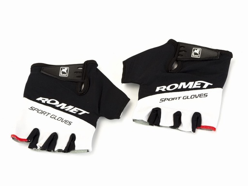 Cycling gloves black and white ROMET L