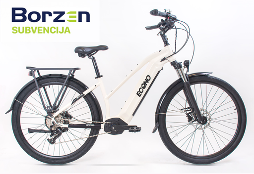 Electric bike ECONO Equus TRK C4 trapez white cream 2024