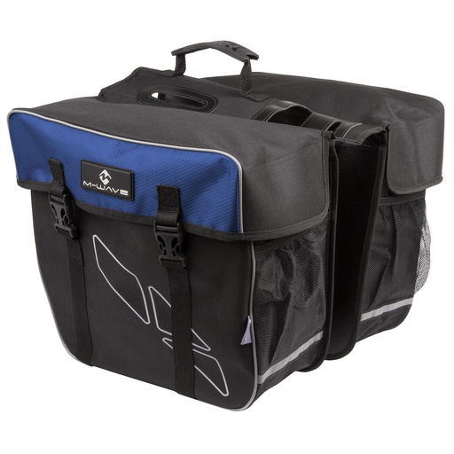 M-WAVE Amsterdam Double pannier bike bag Black/blue