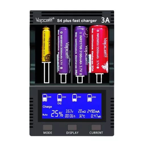 Battery Charger Vapcell S4 plus v2.0