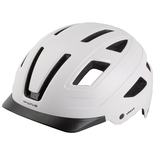 Cycling helmet M-WAVE URBAN white 55-58 cm