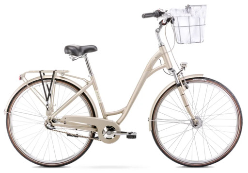 City bike ROMET Art Deco Classic, with basket